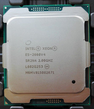 Porcellana Unità di elaborazione di Xeon E5-2660 V4 SR2N4 per il nascondiglio dei computer server 20M fino a 2.2GHZ distributore